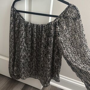 Elegant Black and White Women's Top